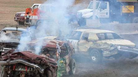 Rochester Fair 6&8 cyl Demolition Derby