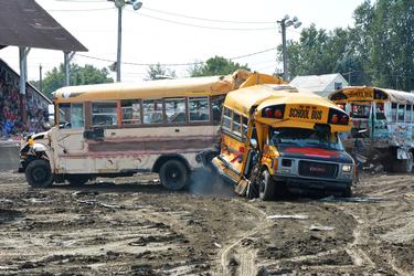 4&6 Cyl Compact Pro Modified Demo Derby and SCHOOL BUS DEMO